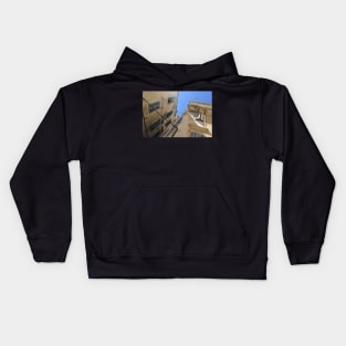 A View of Corfu Town, Greece Kids Hoodie